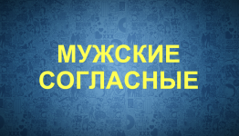 Мужские согласные. Конкурс на 23 февраля.