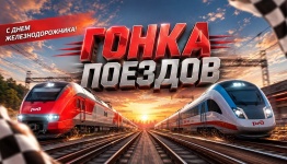 Гонка поездов (день железнодорожников)